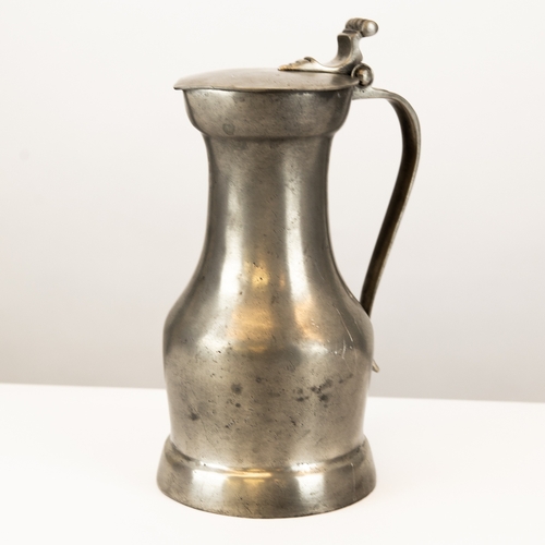 105 - LES ETAINS DE PARIS, FRENCH PEWTER TAPPIT HEN, of typical form, 10 ½” (26.7cm) high, stamped mark