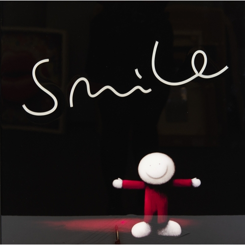 302 - DOUG HYDE (1972) L.E.D. MIXED MEDIA WALL ART‘Smile’ (99/195) with artist signed certificate23 ¾” x 2... 