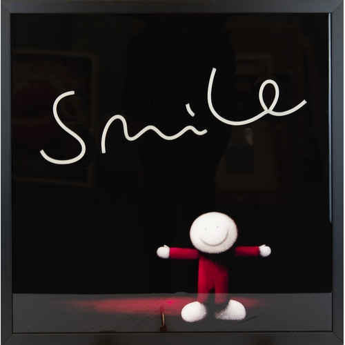 302 - DOUG HYDE (1972) L.E.D. MIXED MEDIA WALL ART‘Smile’ (99/195) with artist signed certificate23 ¾” x 2... 