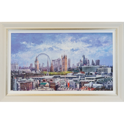 308 - HENDERSON CISZ (1960)ARTIST SIGNED LIMITED EDITION COLOUR PRINT‘Rooftops of London’ (26/195) with ce... 