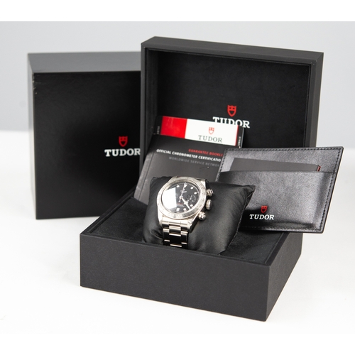 70 - TUDOR, GENEVE, BLACK BAY OFFICIALLY CERTIFIED CHRONOMETER GENT'S STAINLESS STEEL WRISTWATCH, model 7... 