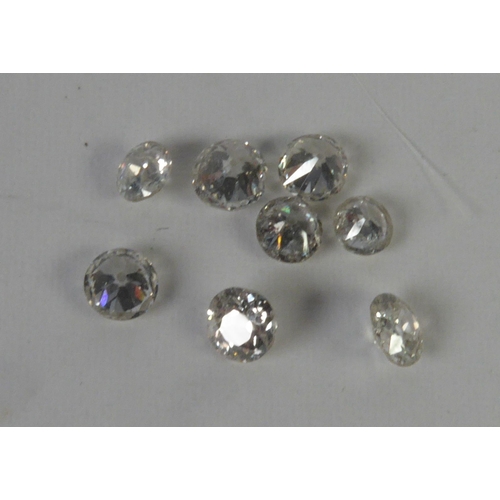 210 - EIGHT ROUND OLD CUT LOOSE DIAMONDS, 2.84ct in total (8)