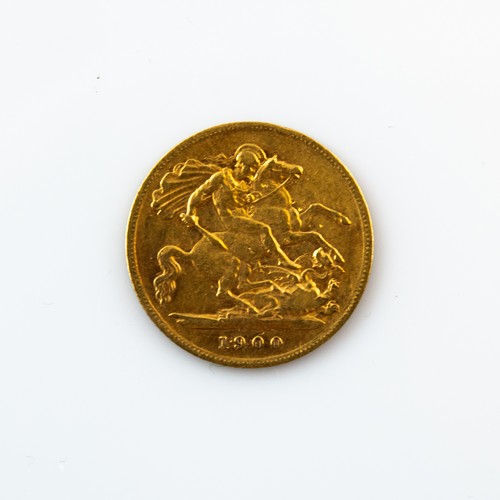 44 - VICTORIAN 1900 GOLD HALF SOVEREIGN