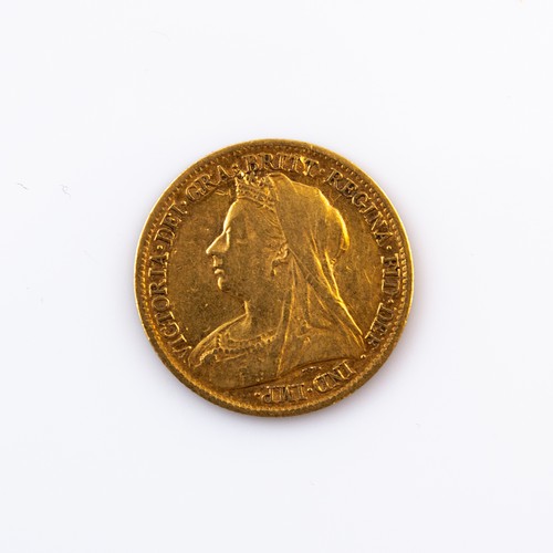 44 - VICTORIAN 1900 GOLD HALF SOVEREIGN