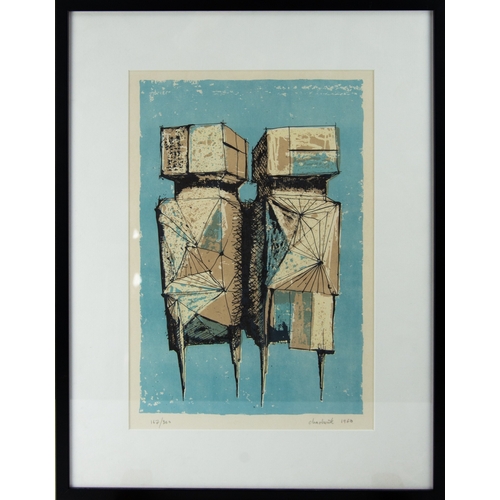 306 - LYNN RUSSELL CHADWICK (1914-2003)ARTIST SIGNED LIMITED EDITION COLOUR LITHOGRAPHThe Watchers (167/30... 