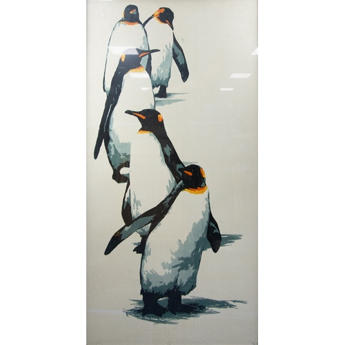 307 - HELEN FAY (1968) ARTIST SIGNEDLIMITED EDITION COLOUR PRINT OF EMPEROR PENGUINS ’Q’ (6/15), DATED (20... 