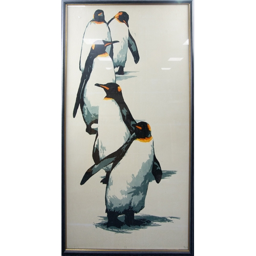 307 - HELEN FAY (1968) ARTIST SIGNEDLIMITED EDITION COLOUR PRINT OF EMPEROR PENGUINS ’Q’ (6/15), DATED (20... 