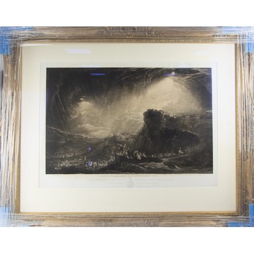 313 - AFTER JOHN MARTINENGRAVING‘Joshua Commanding the Sun to Stand Still’ The image: 17” x 27” (43.2cm x ... 