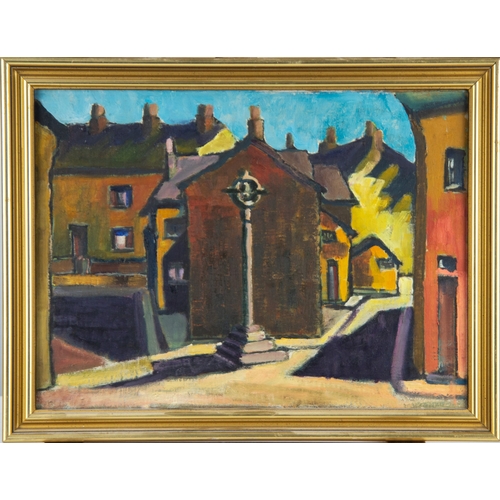 229 - TED FINLEY (1907-1979) FOUR WORKS THREE OIL PAINTINGS‘Glossop Cross’ Female portrait, shoulder lengt... 