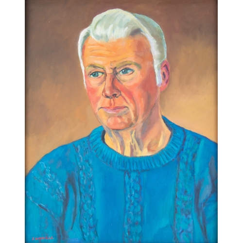 230 - JOHN DUMVILLE (TWENTIETH CENTURY)SIX WORKS FIVE OILS ON BOARDTwo portraits Two sill-lifes Seated fem... 