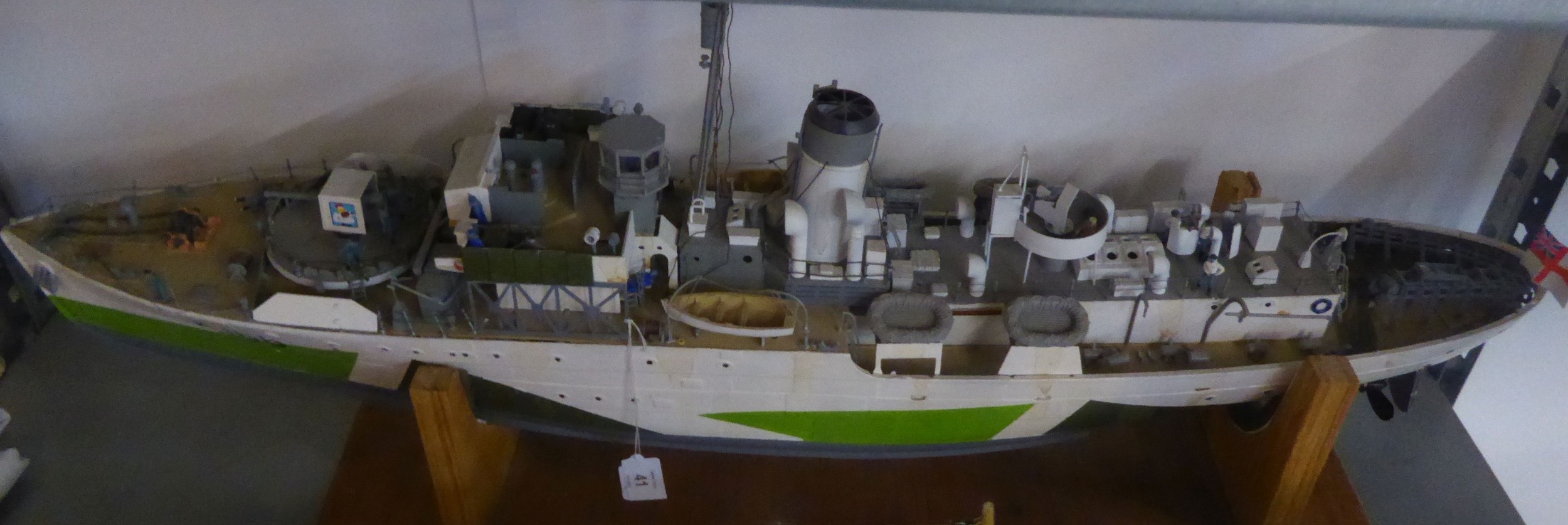 MODERN KIT BUILT MODEL NAVAL MINE LAYING SHIP K166, 34