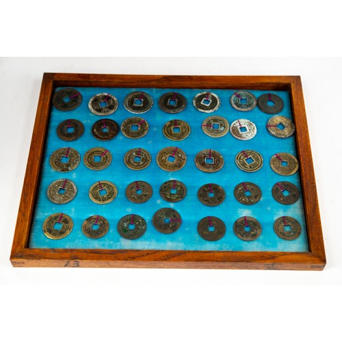 7 - LATE 19TH/EARLY 20TH CENTURY COLLECTION OF APPROXIMATELY 472 CHINESE COINS, housed in the CHINESE HA... 