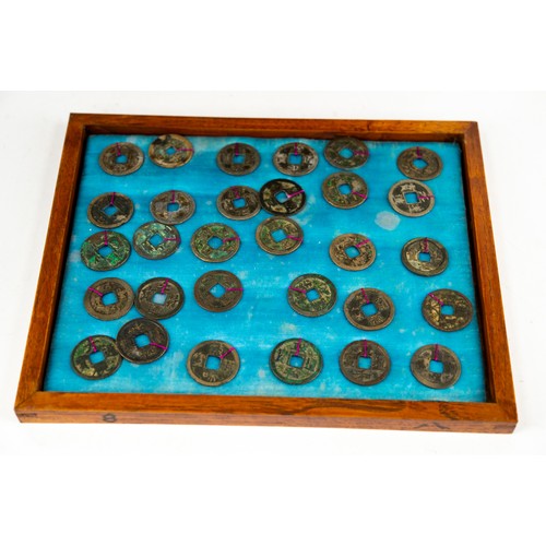 7 - LATE 19TH/EARLY 20TH CENTURY COLLECTION OF APPROXIMATELY 472 CHINESE COINS, housed in the CHINESE HA... 