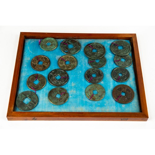 7 - LATE 19TH/EARLY 20TH CENTURY COLLECTION OF APPROXIMATELY 472 CHINESE COINS, housed in the CHINESE HA... 