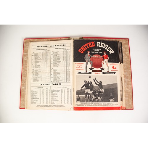 41 - TEN MANCHESTER UNITED REVIEW PRIGRAMME HOLDERS, SEASON 1960/61 TO 1979/70