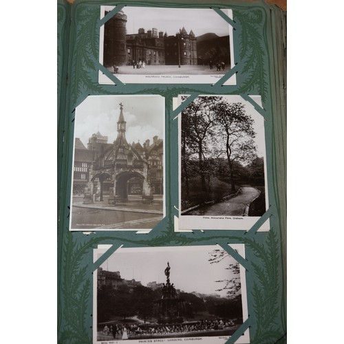 34 - EARLY 20th CENTURY ALBUM CONTAINING APPROXIMATELY 380, MOSTLY TOPOGRAPHICAL POSTCARDS