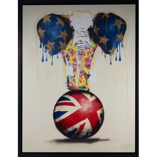 36 - DOM PATTINSON (1969) ARTIST SIGNED LIMITED EDITION COLOUR PRINT‘On the March’ (23/250) with certific... 