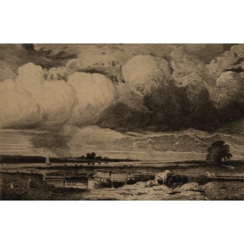 371 - JOHN FULLWOOD ARTIST SIGNED ETCHING ‘Loch Etive’ 9 ½” x 12” (24.1cm x 30.5cm) PAIR OF SMALLER ETCHIN... 