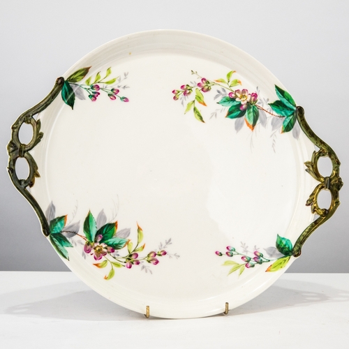 88 - UNUSUAL CIRCA 1920's AYNSLEY PORCELAIN 19 PIECE PART TEA SERVICE, comprising five cups with BUTTERFL... 