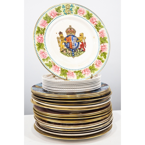 94 - NINE SPODE LIMITED PRODUCTION CHINA CHRISTMAS PLATES, 1973-1981, together with NINETEEN CHINA COLLEC... 