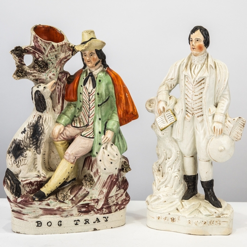 108 - EARLY 19TH CENTURY JOHN WALTON, STAFFORDSHIRE FIGURE 'WIDOW', marked on a tablet verso, titled to th... 