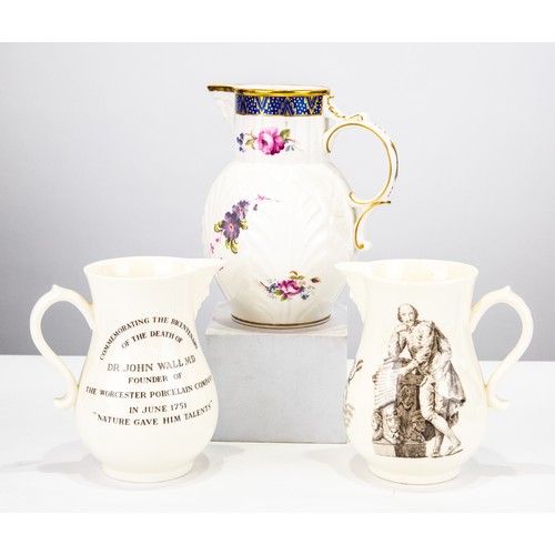 71A - TWO MODERN REPRODUCTION ROYAL WORCESTER CHINA COMMEMORATIVE MASK JUGS, ‘DR JOHN WALL’ and ‘THE INAUG... 