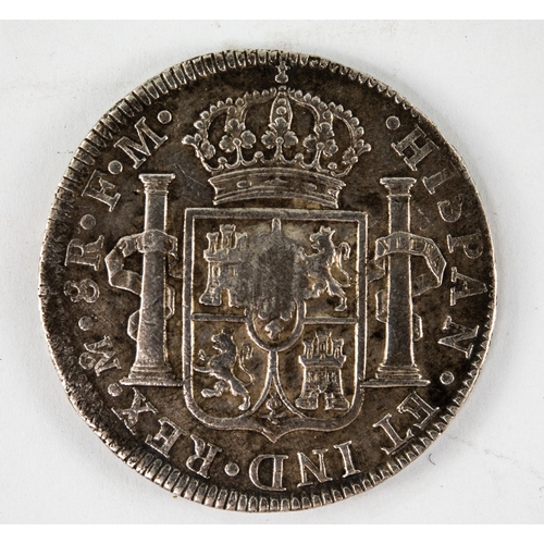 9 - SPANISH COLONIAL CAROLUS IV (1795) SILVER 8 REAL (1 DOLLAR) MEXICO CITY MINT 'PIECE OF EIGHT' COIN, ... 