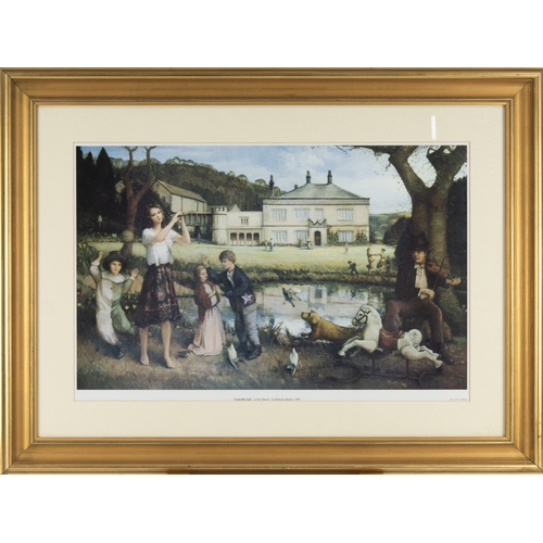 135 - AFTER BOHUSLAV BARLOW (b.1947)REPRODUCTION COLOUR PRINT'Scaitcliffe Hall - A New Dawn' 198914 ¾