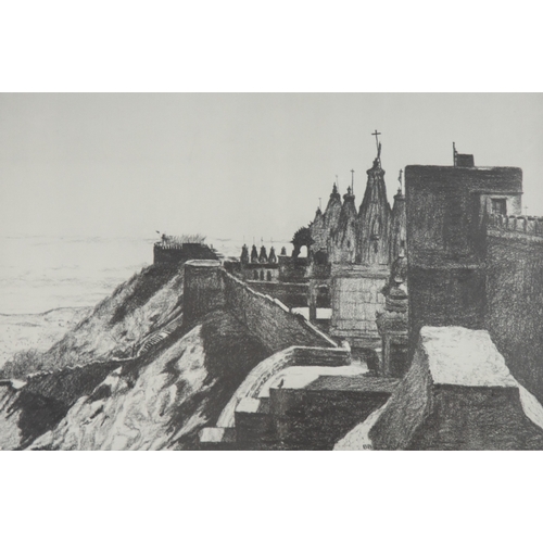 135 - AFTER BOHUSLAV BARLOW (b.1947)REPRODUCTION COLOUR PRINT'Scaitcliffe Hall - A New Dawn' 198914 ¾