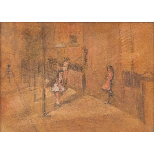 175 - MAURICE FEILD (1905 - 1988) OIL PAINTING ON BOARD Kate in a Pink Dress Signed and titled verso 4 1/4... 