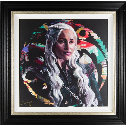 278 - ZINSKY (MODERN) ARTIST SIGNED LIMITED EDITION COLOUR PRINT‘Mother of Dragons’, (43/95), with certifi... 