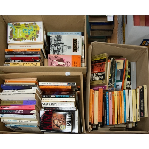 46 - A quantity of paperback fiction, mixed genres – thrillers, crime, humour, historical, etc., various ... 