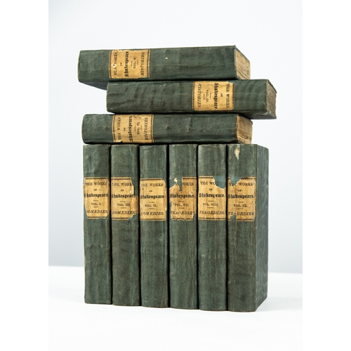 15 - The Works of Shakespeare, printed BERWICK, John Taylor, 1800. A complete nine volume set, covering t... 