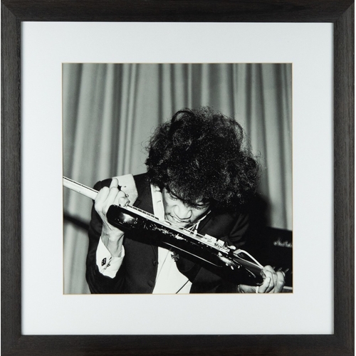190 - HARRY GOODWIN (1924-2013)BLACK AND WHITE PHOTOGRAPHIC PRINT‘Jimi Hendrix, Top of the Pops studio 196... 