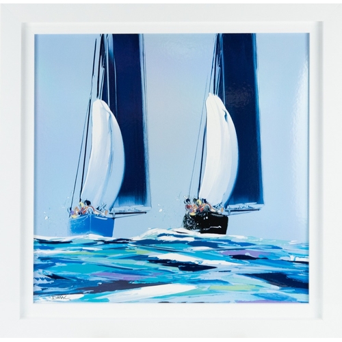 211 - DUNCAN MACGREGOR (1961) ARTIST SIGNED LIMITED EDITION COLOUR PRINT ON BOARD ‘Sailing into the Blue’ ... 