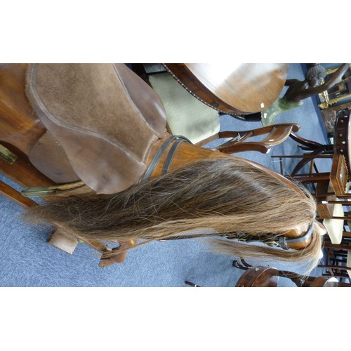 12 - MODERN ROCKING HORSE SUPPLIED BY HERITAGE HORSES, MORTON, DERBYSHIRE 1998, with horse hair mane and ... 