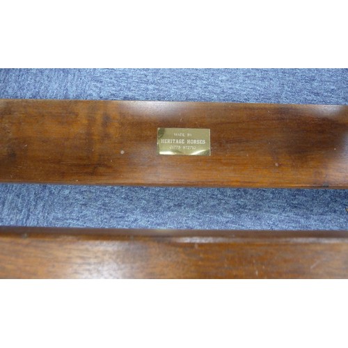 12 - MODERN ROCKING HORSE SUPPLIED BY HERITAGE HORSES, MORTON, DERBYSHIRE 1998, with horse hair mane and ... 