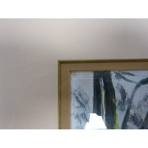 196 - CAREL WEIGHT (1908-1997) OIL ON PAPER Street scene with figures Signed 9 ½” x 13 ½” (24.1cm x 34.3cm... 