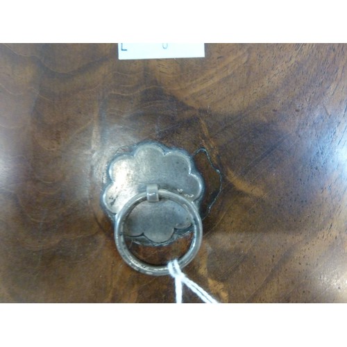 6 - GOOD PAIR OF GEORGE III SILVER MOUNTED MAHOGANY KNIFE CASES retaining the original green baise lined... 