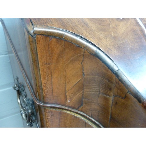 6 - GOOD PAIR OF GEORGE III SILVER MOUNTED MAHOGANY KNIFE CASES retaining the original green baise lined... 