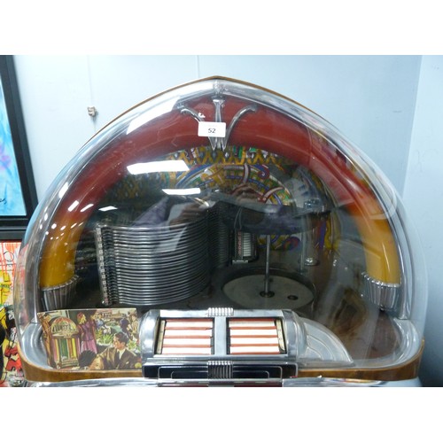 52 - WURLITZER MODEL 1100, 1947 JUKEBOX, (c/r fully restored)