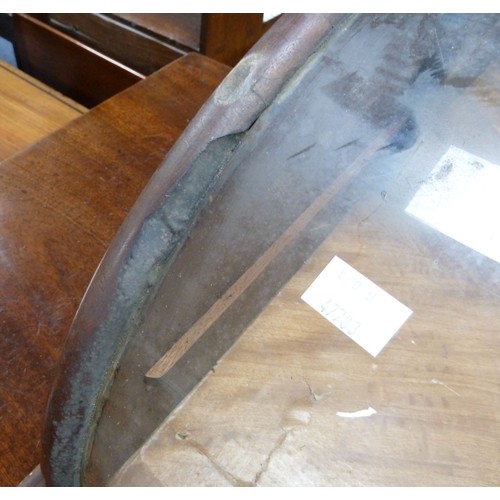 11 - TWO SIMILAR LATE VICTORIAN CHEMIST SHOP DISPLAY CASES, enclosed with rounded front glass lift up top... 