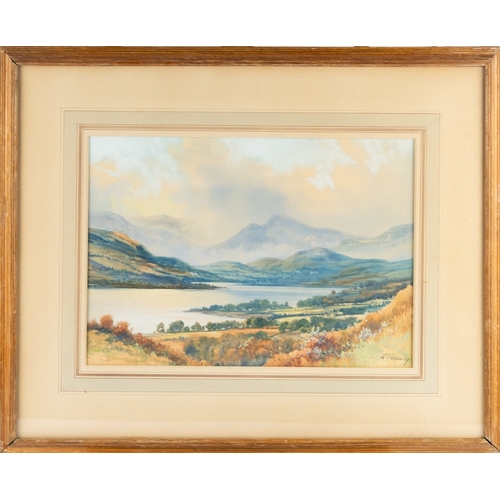 110 - GEORGE TREVOR (NINETEENTH/ TWENTIETH CENTURY)WATERCOLOUR‘Windermere from Orrest Head’ Signed, titled... 