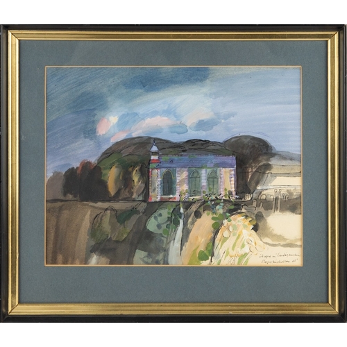 107 - ROGER NICOLSON (1922-1986)PEN AND WASH‘Chapel in Cardiganshire’ Signed, titled and dated (19)659 ½” ... 