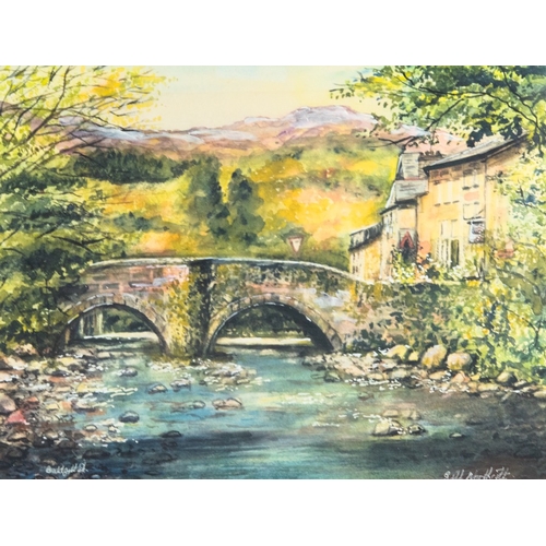 105 - GILL NORTHCOTT (TWENTIETH/ TWENTY FIRST CENTURY)WATERCOLOUR, heightened in white‘Beddgellet’ Signed ... 