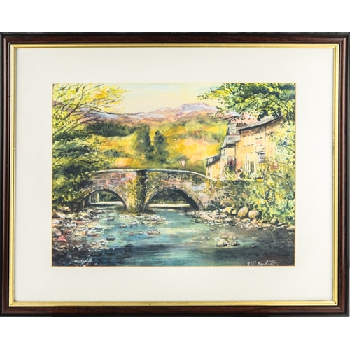 105 - GILL NORTHCOTT (TWENTIETH/ TWENTY FIRST CENTURY)WATERCOLOUR, heightened in white‘Beddgellet’ Signed ... 