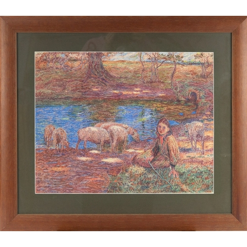 115 - UNATTRIBUTED, AFTER EDWARD STOTTWATERCOLOURTrees Old and YoungUnsigned 13 ½” x 17” (34.3cm x 43.2cm)... 