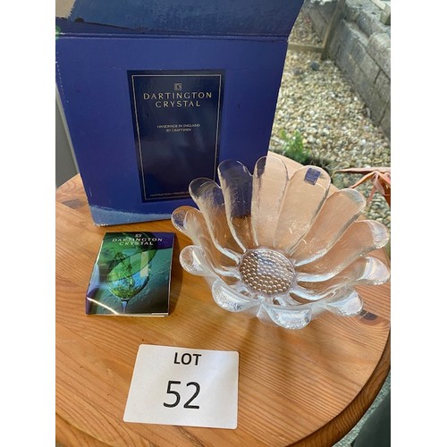 52 - Boxed Dartington Crystal bowl