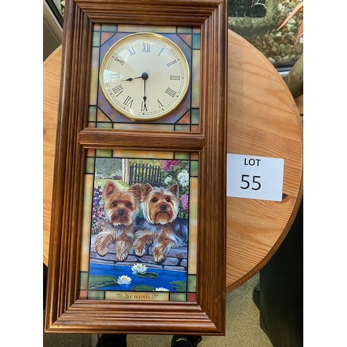 55 - Yorkshire terrier clock