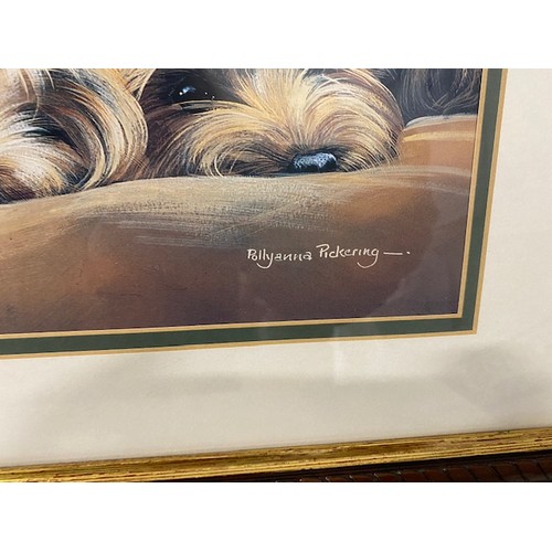 61 - Painting of two dogs signed ‘Pollyanna Pickering-‘